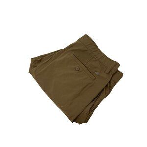 Chaps Mens Slim Tapered Pants 36X30 Khaki 50% Polyester 50% Recycled Polyester